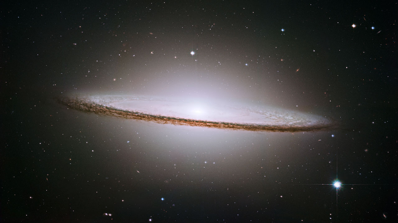 Hubble mosaic of the majestic Sombrero Galaxy