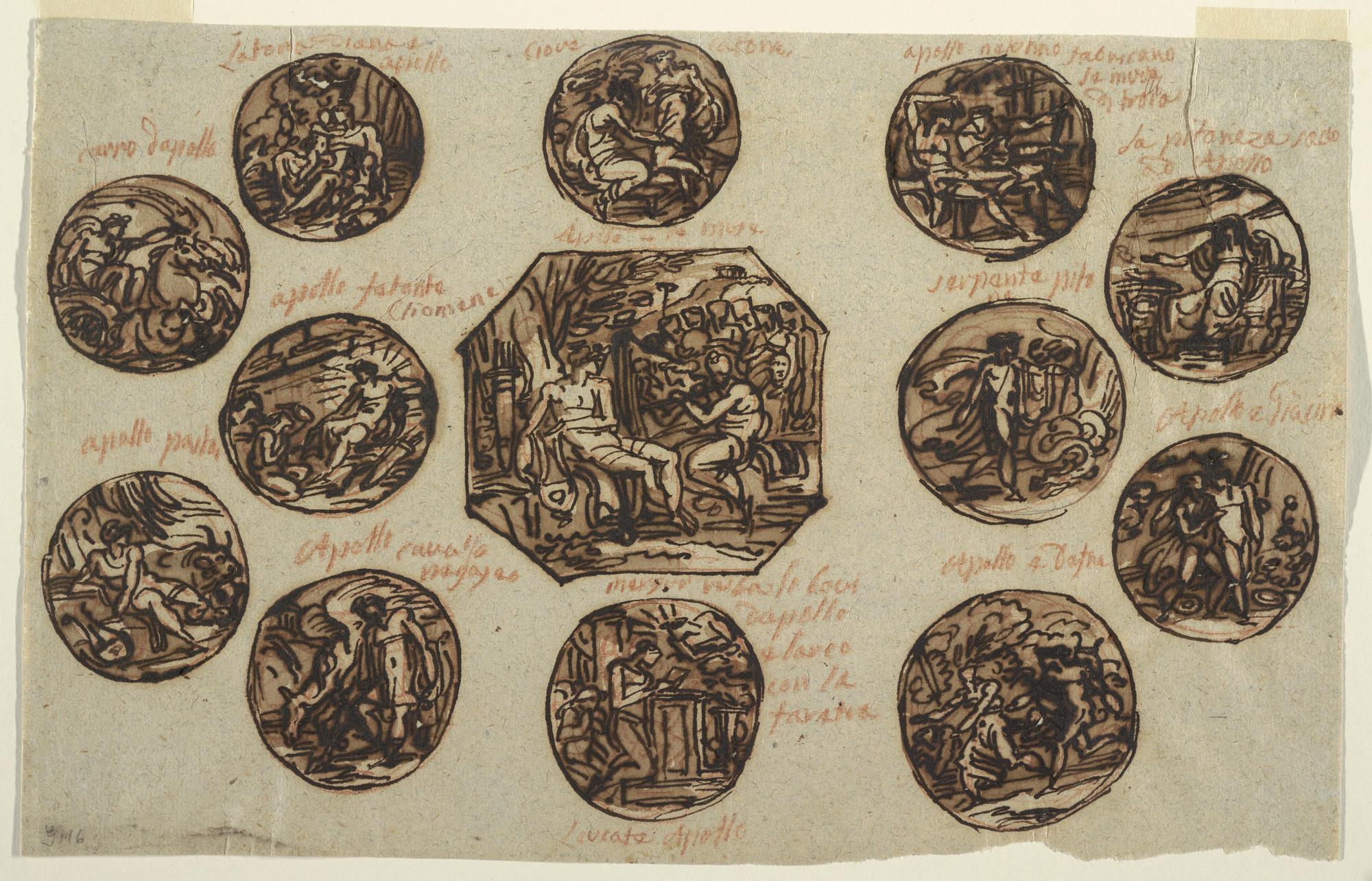 Thirteen Apollo Subjects for Ceiling