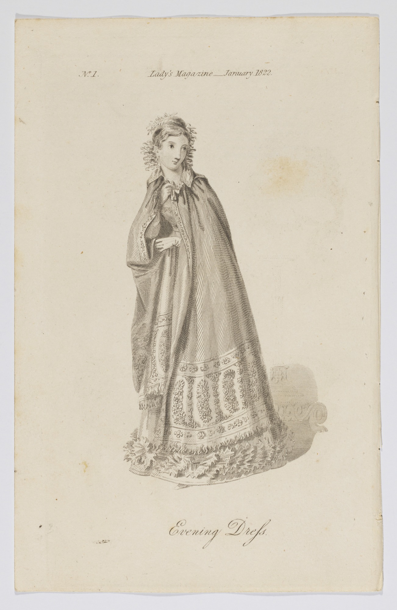 Plate 1, The Lady's Magazine, Second Series, Vol. 3