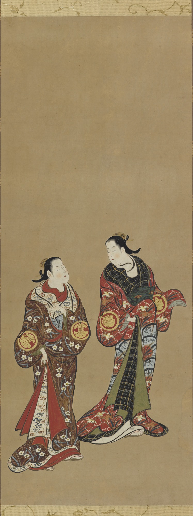 Two tall women in dark robes