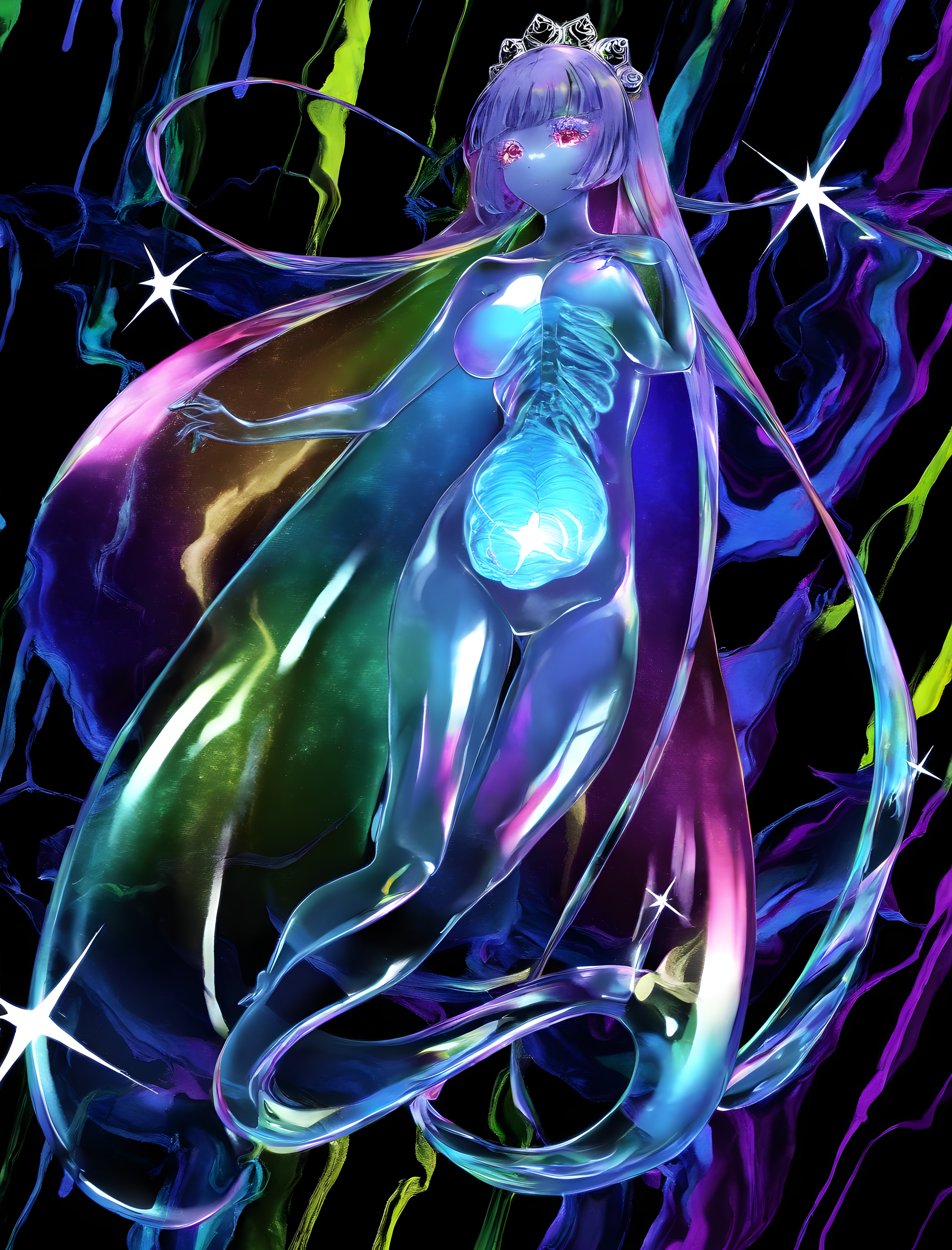 Comb Jelly Rainbow
